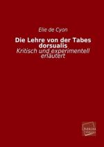 Die Lehre von der Tabes dorsualis