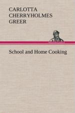 School and Home Cooking