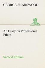 An Essay on Professional Ethics Second Edition