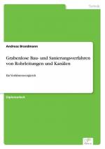 Grabenlose Bau- und Sanierungsverfahren von Rohrleitungen und Kanälen