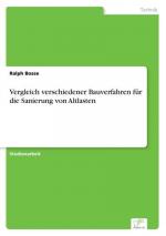 Vergleich verschiedener Bauverfahren für die Sanierung von Altlasten