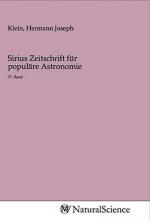 Sirius Zeitschrift für populäre Astronomie