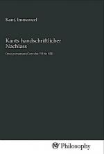 Kants handschriftlicher Nachlass