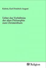 Ueber das Verhältniss der alten Philosophie zum Christenthum