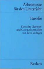 Wolfgang Gast: Parodie : deutsche Litera