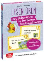 ISBN 4260694922224: Lesen üben mit Bilderrätseln zu den Bremer Stadtmusikanten : 34 Bildkarten zur Leseförderung : für Grundschulkinder in Klasse 1 und 2.