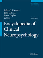 ISBN 9780387799476: Encyclopedia of Clinical Neuropsychology