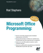 ISBN 9781590591215: Microsoft Office Programming – A Guide for Experienced Developers