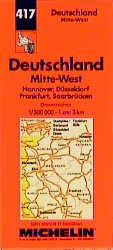 Deutschland – 1:300000. Mit Ortsverzeichnis / Zentrum-West