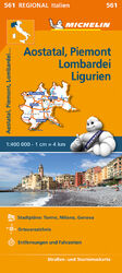 ISBN 9782067228450: Michelin Aostatal, Piemont, Lombardei und Ligurien - Straßen- und Tourismuskarte 1:400.000; Auflage 2018