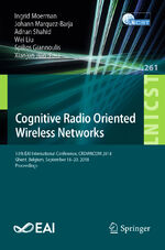 ISBN 9783030054892: Cognitive Radio Oriented Wireless Networks