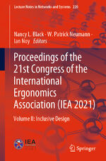 ISBN 9783030746049: Proceedings of the 21st Congress of the International Ergonomics Association (IEA 2021) - Volume II: Inclusive Design