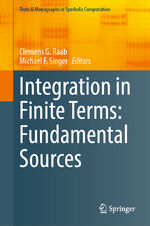 ISBN 9783030987664: Integration in Finite Terms: Fundamental Sources