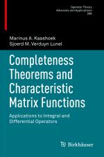 ISBN 9783031045103: Completeness Theorems and Characteristic Matrix Functions / Applications to Integral and Differential Operators / Sjoerd M. Verduyn Lunel (u. a.) / Taschenbuch / xvi / Englisch / 2023