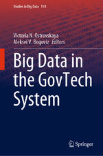 ISBN 9783031049026: Big Data in the GovTech System