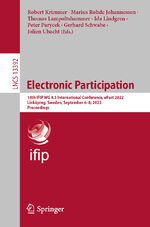 ISBN 9783031232121: Electronic Participation - 14th IFIP WG 8.5 International Conference, ePart 2022, Linköping, Sweden, September 6–8, 2022, Proceedings