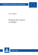 ISBN 9783034300070: L’horizon des sciences en Afrique