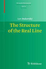 ISBN 9783034800051: The Structure of the Real Line