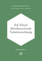 ISBN 9783034869379: Mehrdimensionale Variationsrechnung