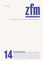 ISBN 9783037346402: Zeitschrift für Medienwissenschaft 14 - Medienökologien