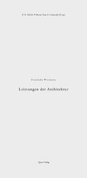 ISBN 9783037611500: Leistungen der Architektur | Franziska Wittmann | Taschenbuch | ENGLBR | 72 S. | Deutsch | 2017 | Quart Verlag | EAN 9783037611500