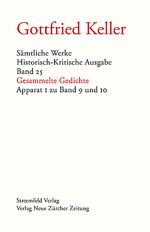 ISBN 9783038238119: Sämtliche Werke : Historisch-Kritische Ausgabe 25-26 : Gesammelte Gedichte, Apparat 1 und 2 zu Band 9 und 10