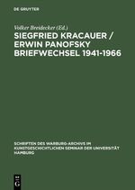 ISBN 9783050027654: Siegfried Kracauer - Erwin Panofsky. Briefwechsel 1941-1966.