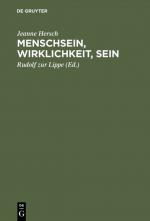 Lippe, Rudolf Zur: Menschsein, Wirklichk