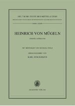 ISBN 9783050037851: Die kleineren Dichtungen Heinrichs von Mügeln - Zweite Abteilung