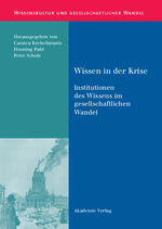 ISBN 9783050040066: Wissen in der Krise