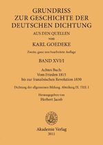 ISBN 9783050052380: Achtes Buch: Vom Frieden 1815 bis zur französischen Revolution 1830