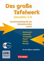 ISBN 9783060016099: Das große Tafelwerk interaktiv 2.0 - Formelsammlung für die Sekundarstufen I und II - Allgemeine Ausgabe (außer Niedersachsen und Bayern) - Schulbuch mit CD-ROM