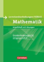 ISBN 9783060401789: Vorbereitungsmaterialien für VERA - Vergleichsarbeiten/ Lernstandserhebungen - Mathematik - 8. Schuljahr: Grundanforderungen - Arbeitsheft mit Lösungen