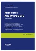 ISBN 9783083115151: Reisekosten-Abrechnungen 2015, Auslandsreisen, Formularblock