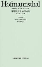 ISBN 9783107315086: Band VIII: <br /> Dramen 6: Ödipus und die Sphinx - König Ödipus