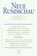 ISBN 9783108090609: Neue Rundschau 2005/1 - Statt Kunst