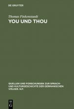 ISBN 9783110002010: You und thou