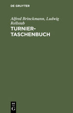 ISBN 9783110016574: Turnier-Taschenbuch