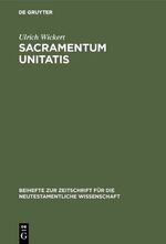 ISBN 9783110024241: Sacramentum Unitatis - Ein Beitrag zum Verständnis der Kirche bei Cyprian