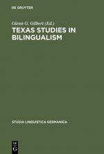 ISBN 9783110026917: Texas Studies in Bilingualism