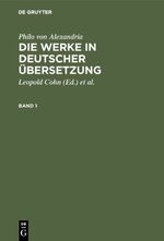 Philo von Alexandria: Philo von Alexandr Philo von Alexandria: Philo von Alexandr