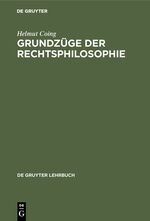 ISBN 9783110066005: Grundzüge der Rechtsphilosophie