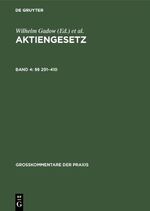 ISBN 9783110066128: Aktiengesetz / §§ 291–410 - Einführungsgesetz zum Aktiengesetz