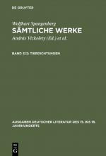 ISBN 9783110074659: Tierdichtungen