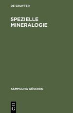 ISBN 9783110079975: Spezielle Mineralogie