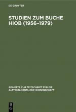 ISBN 9783110089677: Studien zum Buche Hiob (1956–1979)