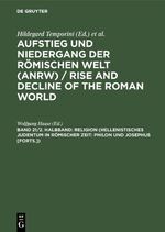 ISBN 9783110095227: Aufstieg und Niedergang der römischen Welt (ANRW) / Rise and Decline... / Religion (Hellenistisches Judentum in römischer Zeit: Philon und Josephus [Forts.])