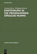 ISBN 9783110097467: Einführung in die Programmiersprache MUMPS