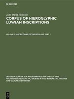 ISBN 9783110108644: Corpus of Hieroglyphic Luwian Inscriptions / Inscriptions of the Iron Age – Part 1: Text, Introduction, Karatepe, Karkamis, Tell Ahmar, Maras, Malatya, Commagene. Part 2: Text, Amuq, Aleppo, Hama, Tabal, Assur Letters, Miscellaneous, Seals, Indices. Part 