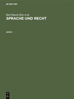 ISBN 9783110108934: Sprache und Recht – Beiträge zur Kulturgeschichte des Mittelalters. Festschrift für Ruth Schmidt-Wiegand zum 60. Geburtstag